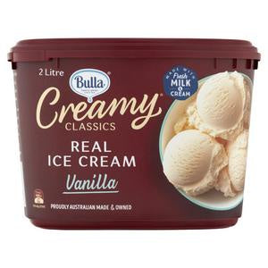 Bulla Creamy Classics Vanilla Ice Cream 2L