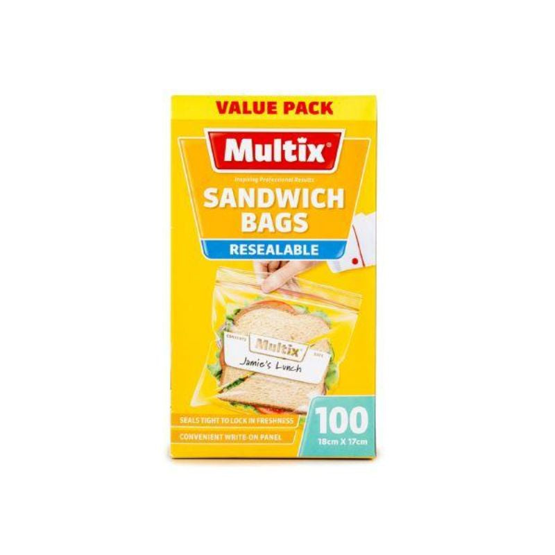 Multix Sandwich Bag Resealable 100pk