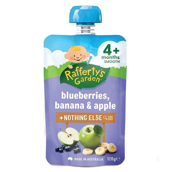 Rafferty's Garden Blueberries, Banana, Apple 4Mth+ 120g