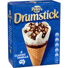 Peters Drumstick Classic Vanilla 4pk