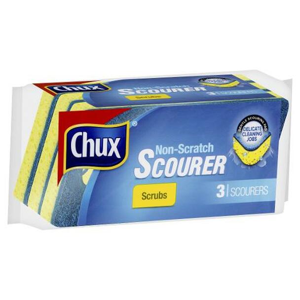 Chux Scrub Kitchen Non Scratch 3pk