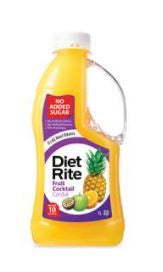 Diet Rite Cordial 1L - Fruit Cocktail