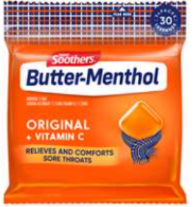 Allens Soothers Butter Menthol 3 pack