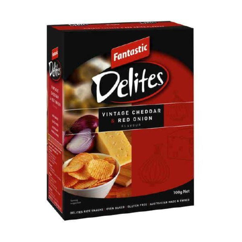 Fantastic Delites Vintage Cheddar and Red Onion 100g