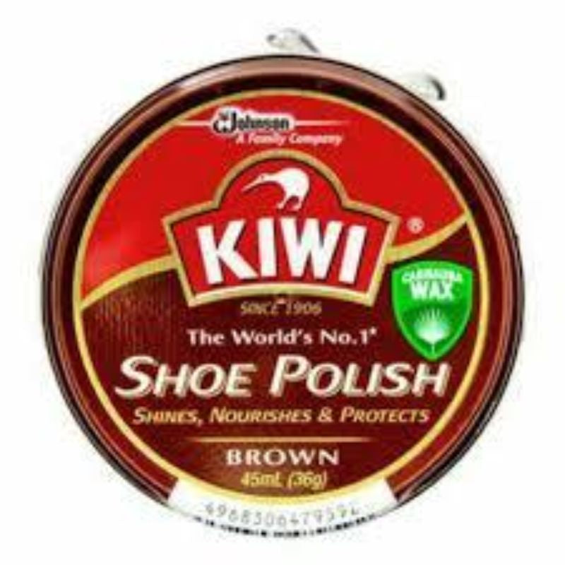 Kiwi Shoe Polish Tin Brown 45ml