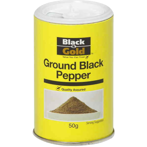 Black and Gold Ground Black Pepper 50g