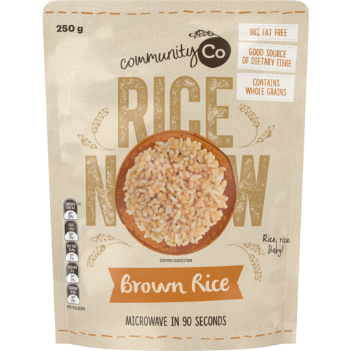 Community Co Microwave Brown Rice 250g