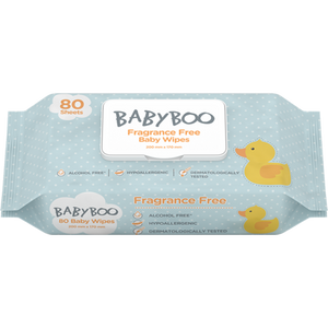 Baby Boo Unscented Baby Wipes 80pk