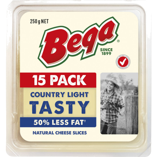 Bega Light & Tasty Cheese Slices 250g