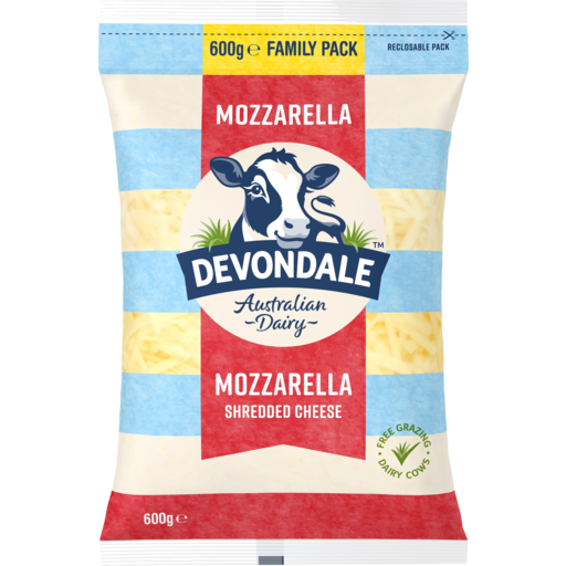 Devondale Mozzarella Shredded Cheese 600g