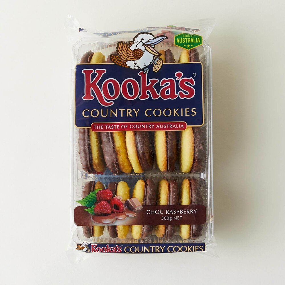 Kooka's Country Cookies Choc Raspberry 12pk