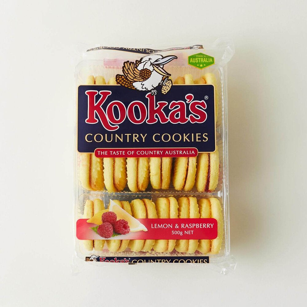 Kooka's Country Cookies Lemon & Raspberry 12pk