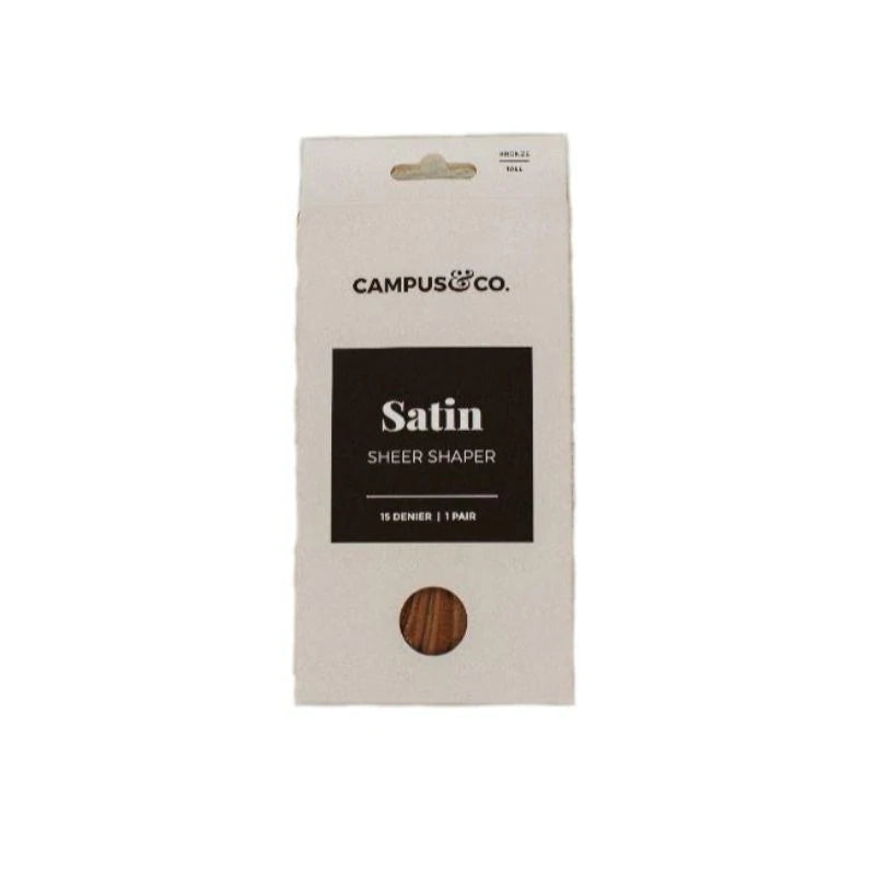 Campus & Co. Satin Sheer Shaper Bronze - Med