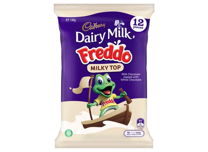 Cadbury Milky Top Freddo Share Pack 180g 12pk