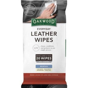 Oakwood Leather Wipes 20pk