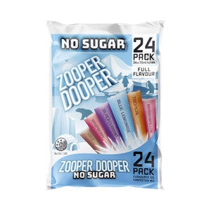 Zooper Dooper Sugar Free Flavoured Ice Tubes